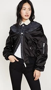 BEN TAVERNITI UNRAVEL PROJECT REVERSIBLE HYBRID BOMBER JACKET