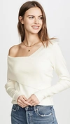 Line & Dot Line + Dot Sylvie Asymmetric Sweater In Ivory