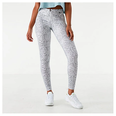 Nike One Luxe Heathered Performance Tights In Gray