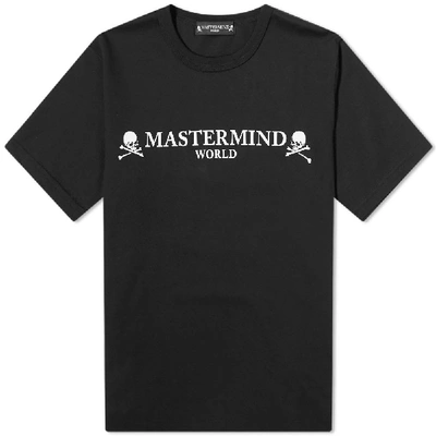 Mastermind Japan Mastermind World Printed Skull Tee In Black