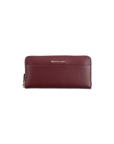 Michael Michael Kors Wallet In Deep Purple