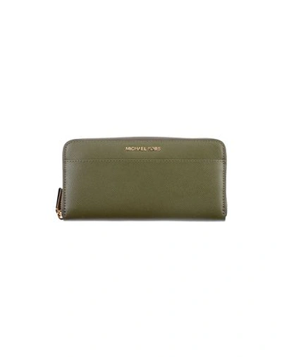 Michael Michael Kors Wallet In Military Green