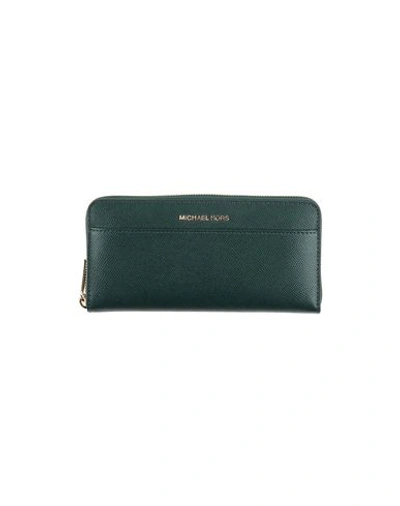 Michael Michael Kors Wallet In Dark Green