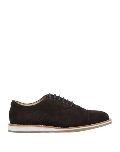 Church's Laced Shoes In Dark Brown