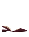 Paul Andrew Ballet Flats In Maroon