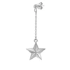 True Rocks Sterling Silver Star Drop Earring In Drop