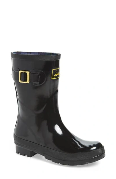 Joules Kelly Welly Waterproof Rain Boot In Black