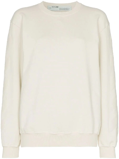 Off-white White Cotton Sweatshirt