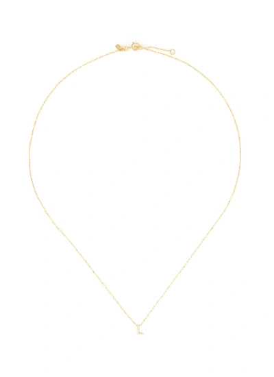 Sarah & Sebastian 'petite Letter' Gold Necklace – L