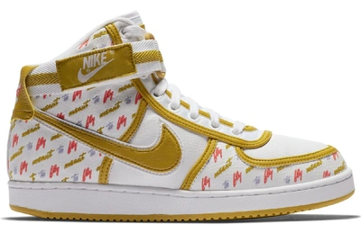 Pre-owned Nike Vandal High Meant To Fly (women's) In White/dark Citron-twilight Pulse