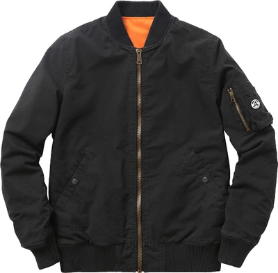 Pre-owned Supreme  Reversible Cotton Ma 1 Jacket Black
