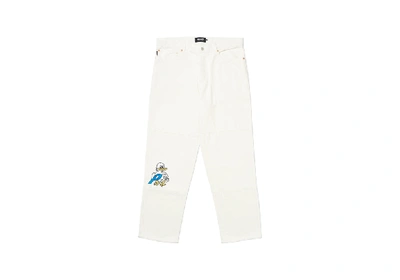Pre-owned Palace Quacked Jean White