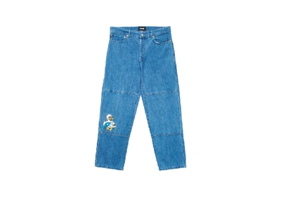 Pre-owned Palace Quacked Jean Mid Stone Wash