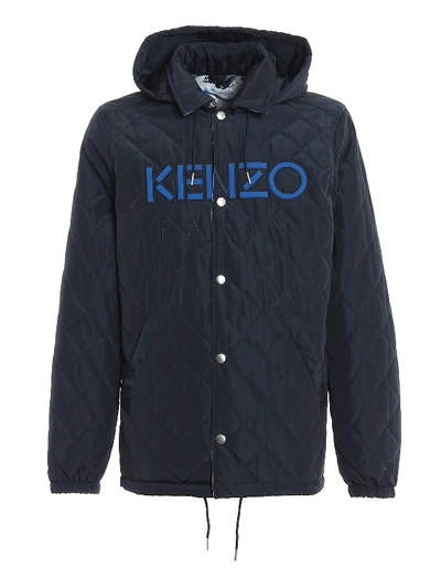 Kenzo Quilted Down In Blue