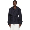 JACQUEMUS JACQUEMUS NAVY LE MANTEAU CARINI JACKET