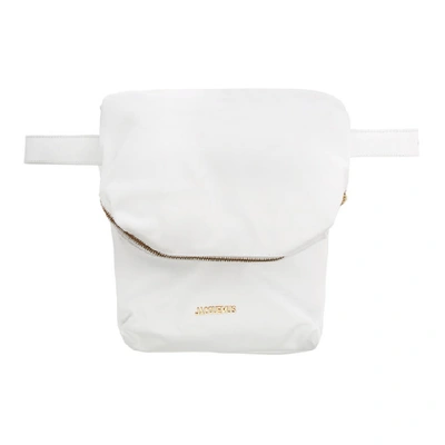 Jacquemus La Ceinture Banan Leather Belt Bag In White