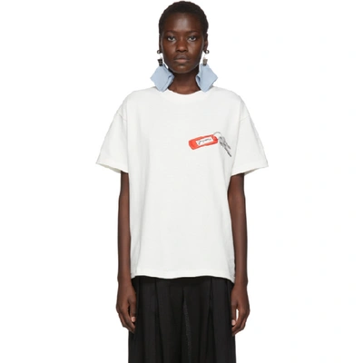 Jacquemus White 'le T-shirt Collectionneuse' T-shirt In White White