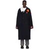 Off-white Double Breasted Midi Coat In 3200 Dkblno