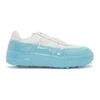 424 424 OFF-WHITE AND BLUE DIPPED SNEAKERS