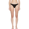 MARIEYAT MARIEYAT BLACK AND BEIGE BAMBOO THONG