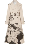 VALENTINO PRINTED COTTON-GABARDINE TRENCH COAT