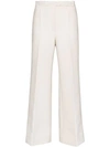 GIVENCHY BRAID-TRIMMED BELTED TROUSERS