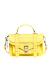 Proenza Schouler Ps1 Tiny Lux Leather Satchel Bag In Canarin