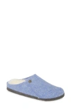Birkenstock Zermatt Genuine Shearling Lined Slipper In Blue Wool
