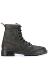 DIESEL LACE-UP ANKLE BOOTS