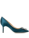 Manolo Blahnik 'hangisi' Pumps In 蓝色