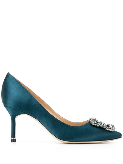 Manolo Blahnik 'hangisi' Pumps In 蓝色