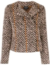 GIORGIO ARMANI CHEVRON EMBROIDERED JACKET