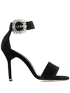 MANOLO BLAHNIK Sanghal jewel-buckle sandals