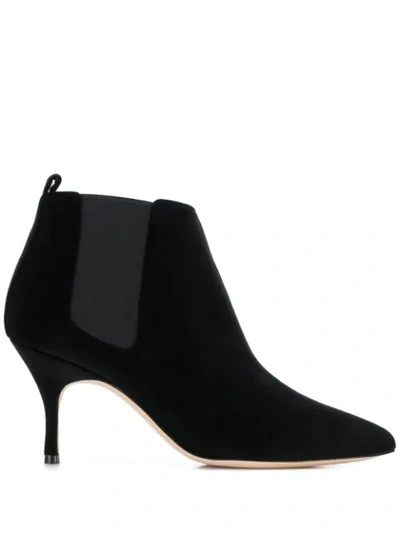Manolo Blahnik Stiletto Ankle Boots - 黑色 In Black