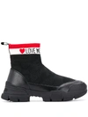 LOVE MOSCHINO LOGO SNEAKER BOOTS