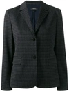 THEORY HOUNDSTOOTH SINGLE-BREASTED BLAZER