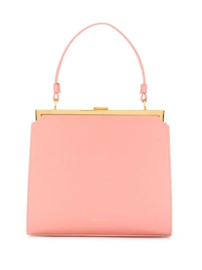 Mansur Gavriel Calf Elegant Bag In Pink