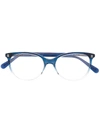 Gucci Gradient Soft Round-frame Glasses In Blue