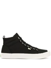 Cariuma Ladies Oca High Lace-up Canvas Trainers In Black