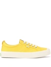 Cariuma Ladies Oca Low Lace-up Canvas Trainers In Yellow