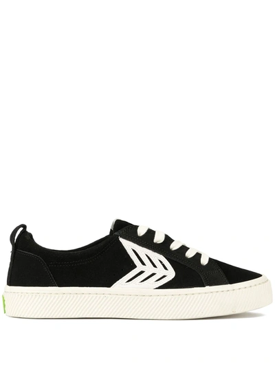 Cariuma Catiba Low-top Suede Logo Sneakers In Black