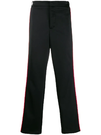 Burberry Side Tape Tailored Trousers In 黑色