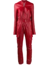 RICK OWENS ELASTICATED WAIST JUMPSUIT