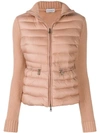 Moncler Wool, Cashmere And Down Jacket In Pink