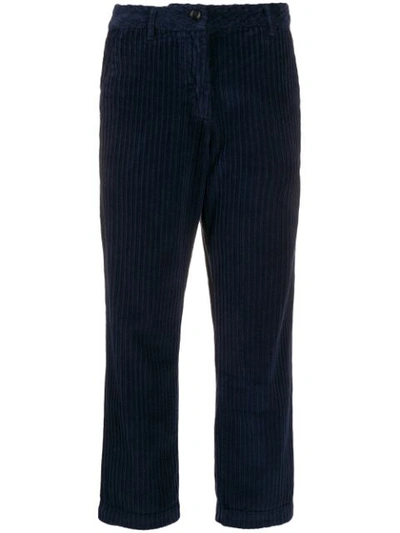 Woolrich Corduroy Trousers In Blue