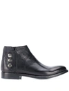 ALBERTO FASCIANI SNAP BUTTON ANKLE BOOTS