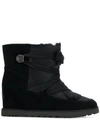 UGG LACE-UP WEDGED BOOTS