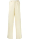 JACQUEMUS WIDE LEG CROPPED TROUSERS
