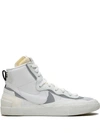 Nike X Sacai Blazer Mid High-top Sneakers In White