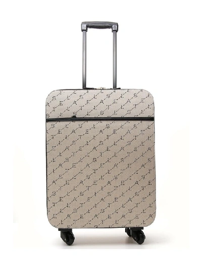 Stella Mccartney Logo Suitcase In Beige